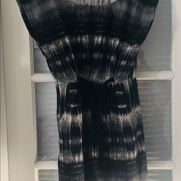 BE BOP - SZ M BLK/WHT DRESS W/ POCKETS ZIP UP BACK - Picture 3 of 7